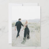 De moderne Groene QR-codefoto slaat de datum op Save The Date (Achterkant)