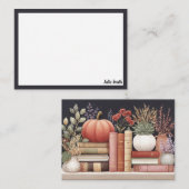 De moderne Herfst botanische boeken Notitiekaartje (Voorkant / Achterkant)