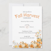 De moderne Herfst oogst Thanksgiving Kaart (Voorkant)