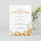 De moderne Herfst oogst Thanksgiving Kaart (Staand voorkant)