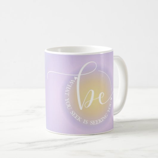 De moderne Inspirerend Quote Lavendel is op zoek Koffiemok (Voorkant rechts)