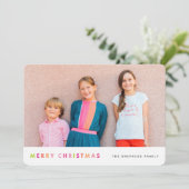 De moderne Kaart van de Foto van Kerstmis van het (Staand voorkant)