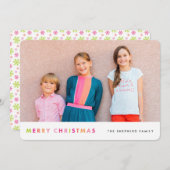 De moderne Kaart van de Foto van Kerstmis van het (Voorkant / Achterkant)