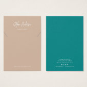 De moderne Kaart van de Vertoning van het Ketting (Voorkant /achterkant)