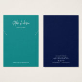 De moderne Kaart van de Vertoning van het Ketting (Voorkant /achterkant)