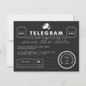 De moderne Kaart van Telegram sparen de Datum (Voorkant)