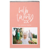 De moderne kalender van het markerpenfotoscript (Hoes)