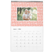 De moderne kalender van het markerpenfotoscript (Mar 2026)