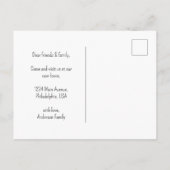 De moderne Kerst van het Manuscript Wreath hebben Aankondigingskaart (Achterkant)