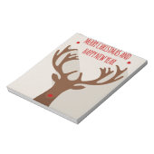 De moderne kerstmanhiel van de rendierhiel notitieblok (Gedraaid)