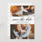 De moderne KLOOF van het Manuscript EDITABLE bewaa Bedankkaart (Voorkant / Achterkant)