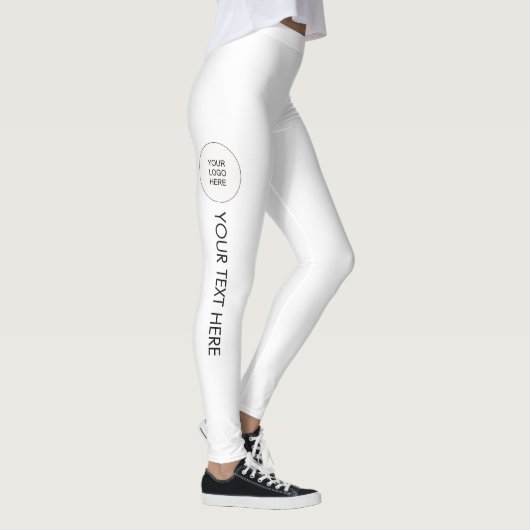 De moderne Leggings van de Sjabloon voegen de Logo (Rechts)