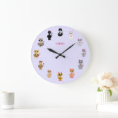 De moderne Leuke Katten van de Cartoon Grote Klok (Huis)