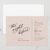 De moderne Manuscript lijn blokkeert de nacht vóór Kaart (Voorkant / Achterkant)