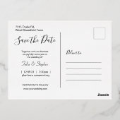 De moderne Minimale Foto bewaart het Briefkaart va (Achterkant)