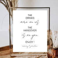 De moderne minimalistische Drinken van het huwelij