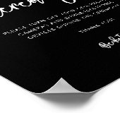 De moderne, moderne, zwarte, niet-aangesloten cere poster (Hoek)