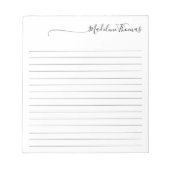 De moderne Naam van de Kalligrafie van het Manuscr Notitieblok (Voorkant)