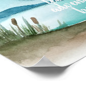 De moderne Natuur van de Waterverf laat het avontu Poster (Hoek)