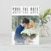 De moderne Ouderlijke Foto van de Dooptijd van de  Save The Date (Staand voorkant)