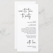 De moderne Plaatsende Binnenpartij Dank u Kaart (Voorkant / Achterkant)