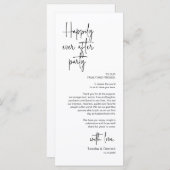 De moderne Plaatsende Binnenpartij Dank u Kaart (Voorkant / Achterkant)