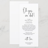 De moderne Plaatsende Binnenpartij Dank u Kaart (Voorkant / Achterkant)