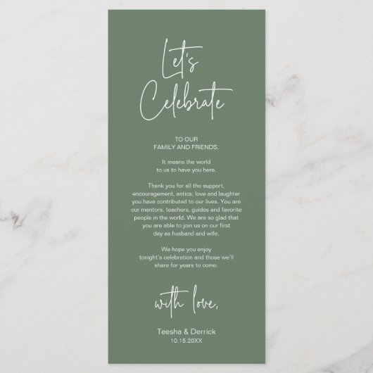 De moderne Plaatsende Binnenpartij Dank u Kaart (Voorkant)