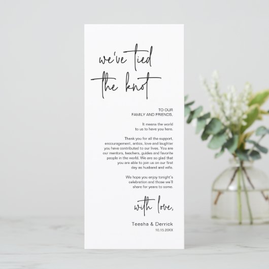 De moderne Plaatsende Binnenpartij Dank u Kaart (Staand voorkant)