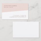 De moderne Professionele Minimalistische Sjabloon Visitekaartje (Voorkant / Achterkant)