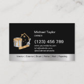 De moderne Professionele Schilderijdienst Visitekaartje (Achterkant)