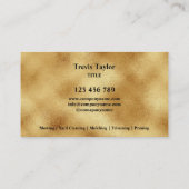 De moderne professionele werf Busin voor landschap Visitekaartje (Achterkant)