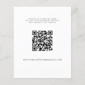 De moderne QR CODE bruiloft van de begroting spare Flyer (Achterkant)