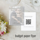 De moderne QR CODE van de begroting fotobruiloft s Flyer