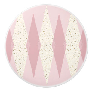 De Moderne Roze Ceramische Knop Argyle van het