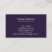 De moderne Shepherd logo Dog Walking Visitekaartje (Achterkant)