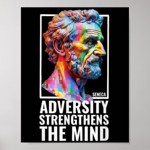 De moderne stoïcijnse filosofie citeert Seneca Phi Poster