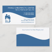 De moderne Visitekaartjes van de Chiropraktijk van (Voorkant / Achterkant)