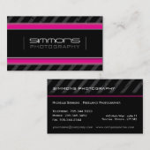 De moderne Visitekaartjes van de Fotografie (Voorkant / Achterkant)