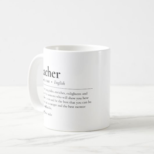 De Moderne Waardering van het Citaat van de Defini Koffiemok (Voorkant links)