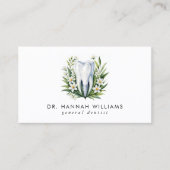 De moderne Waterverf QR Code van de tandarts Visitekaartje (Voorkant)