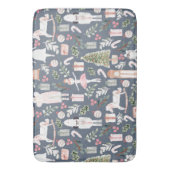 De moderne waterverf van de Nutkraker Badmat (Voorkant Verticaal)