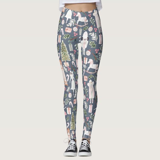 De moderne waterverf van de Nutkraker Leggings (Voorkant)