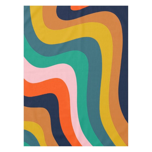 De moderne wervelachtergrond herstellen tafelkleed (Voorkant)