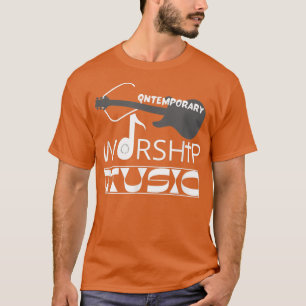 De moderne WORSHIP-muziek (paaskerkgitaar) T-shirt