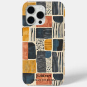 De moderne Zambiaanse batik – Aardse Abstracte pat Case-Mate iPhone Case (Achterkant)