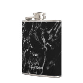 De moderne Zwarte Marmeren Naam van de Douane van Heupfles (Links)