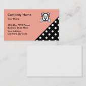 De modieuze Dienst van het Huisdier Visitekaartje (Voorkant / Achterkant)