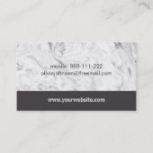 De modieuze Marmeren Instructeur van de Visitekaartje (Achterkant)