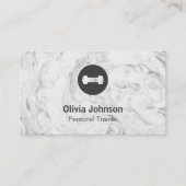 De modieuze Marmeren Instructeur van de Visitekaartje (Voorkant)